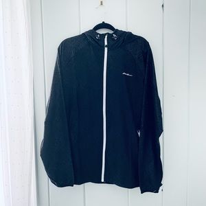 NWT Eddie Bauer Motion Black Running Jacket / L